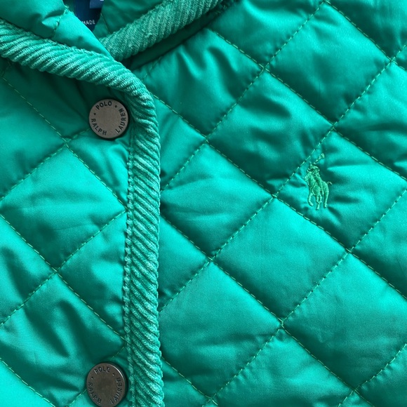 Polo Ralph Lauren Green Quilted jacket size 6X - Picture 2 of 8